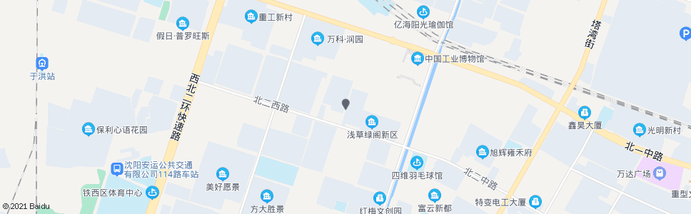 沈阳北二路北启工街_公交站地图_沈阳公交_妙搜公交查询2024