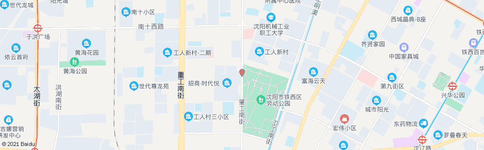 沈阳工人村_公交站地图_沈阳公交_妙搜公交查询2024