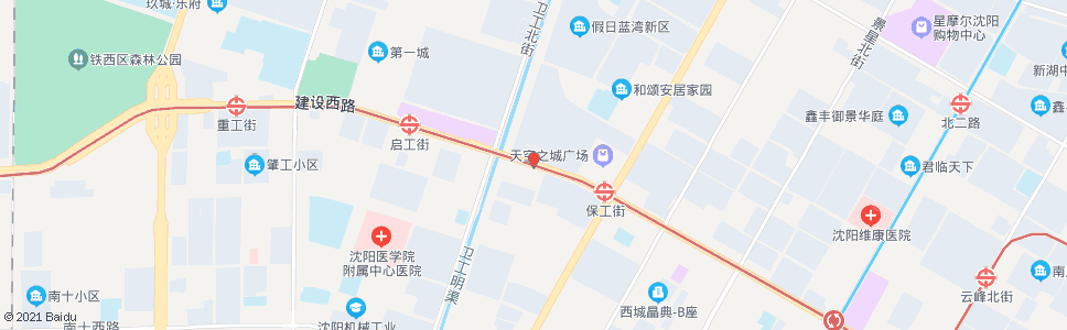 沈阳建设大路卫工街_公交站地图_沈阳公交_妙搜公交查询2024