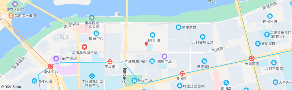 沈阳朗云街南堤路_公交站地图_沈阳公交_妙搜公交查询2025