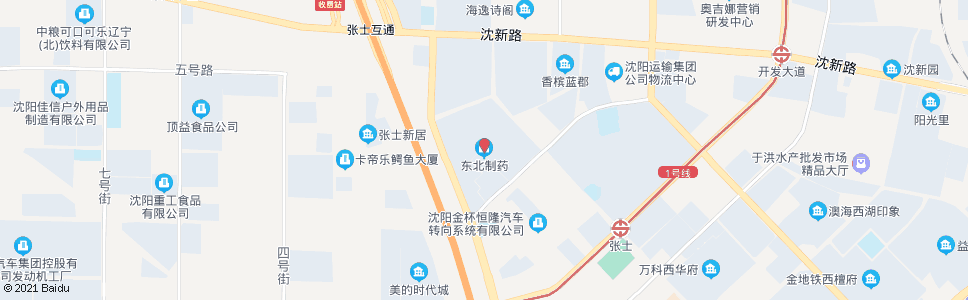 沈阳云海路(东北制药)_公交站地图_沈阳公交_妙搜公交查询2024