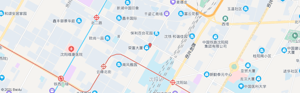 沈阳兴工街北二路(南)_公交站地图_沈阳公交_妙搜公交查询2024