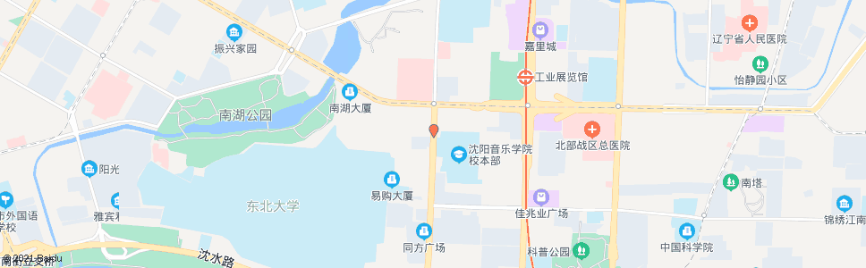 沈阳沈阳音乐学院_公交站地图_沈阳公交_妙搜公交查询2024