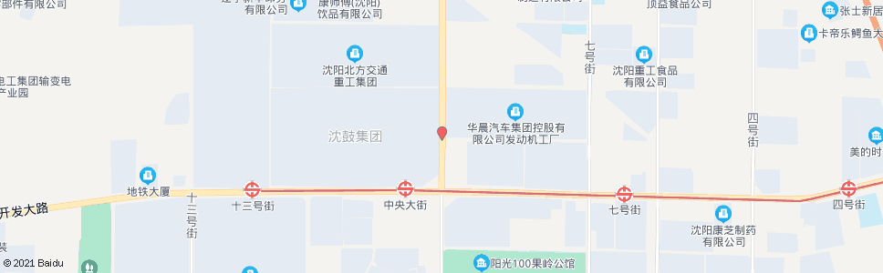 沈阳中央大街八号路_公交站地图_沈阳公交_妙搜公交查询2024