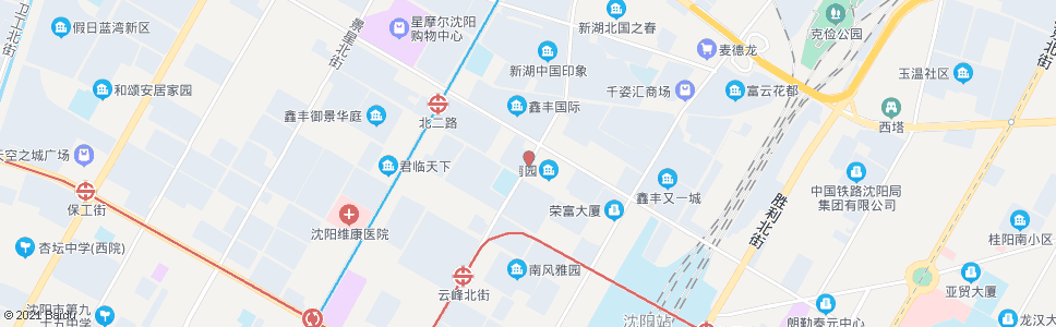 沈阳云峰街北二路_公交站地图_沈阳公交_妙搜公交查询2024