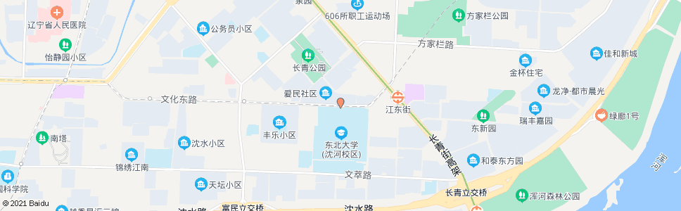 沈阳东北大学基础学院_公交站地图_沈阳公交_妙搜公交查询2024