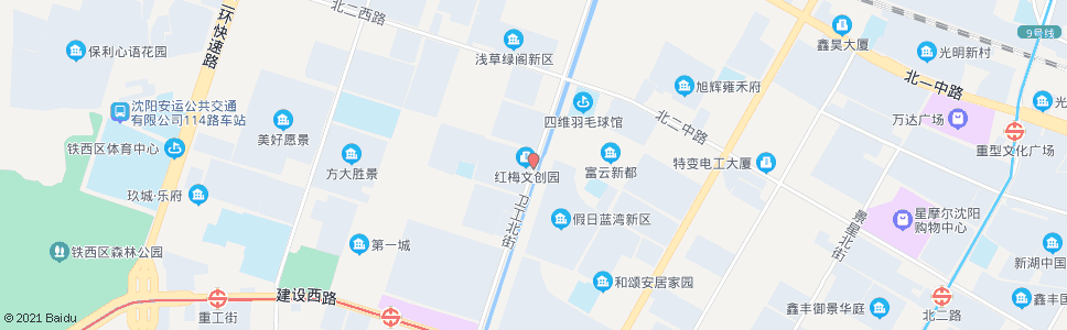 沈阳卫工街北三路_公交站地图_沈阳公交_妙搜公交查询2024