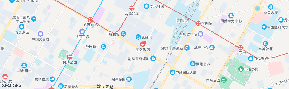 沈阳兴工街建设大路_公交站地图_沈阳公交_妙搜公交查询2024