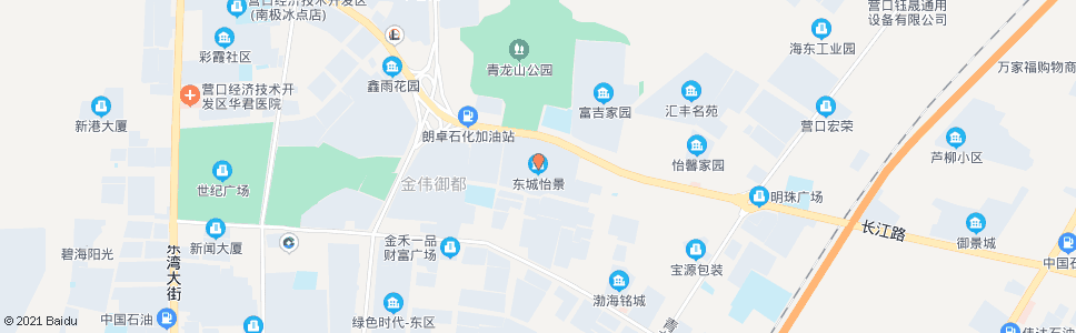 营口东城怡景(长江路)_公交站地图_营口公交_妙搜公交查询2025