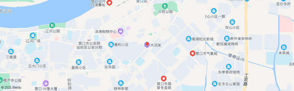 营口大润发超市(路口南)_公交站地图_营口公交_妙搜公交查询2024