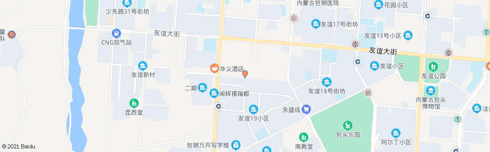 包头光彩街市场_公交站地图_包头公交_妙搜公交查询2024