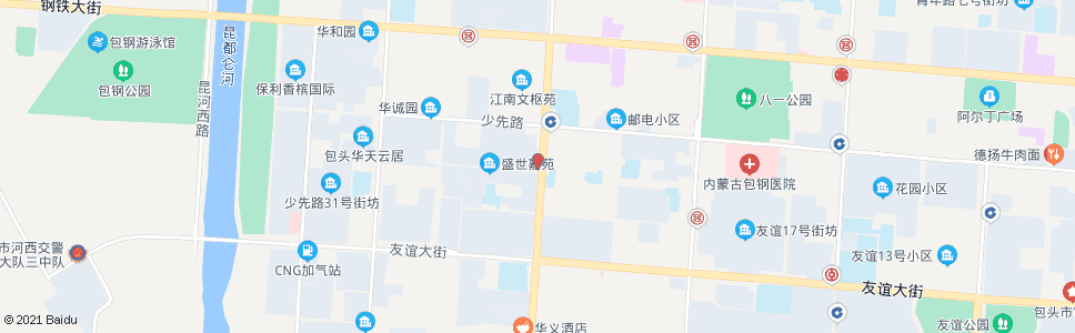 包头白云药店_公交站地图_包头公交_妙搜公交查询2024