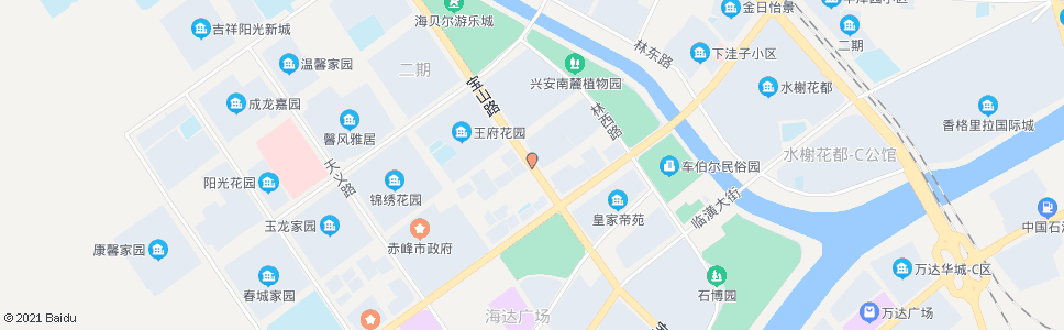 赤峰百柳购物广场(天骄西苑)_公交站地图_赤峰公交_妙搜公交查询2024