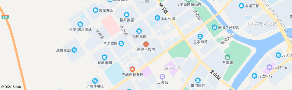 赤峰市政府_公交站地图_赤峰公交_妙搜公交查询2024