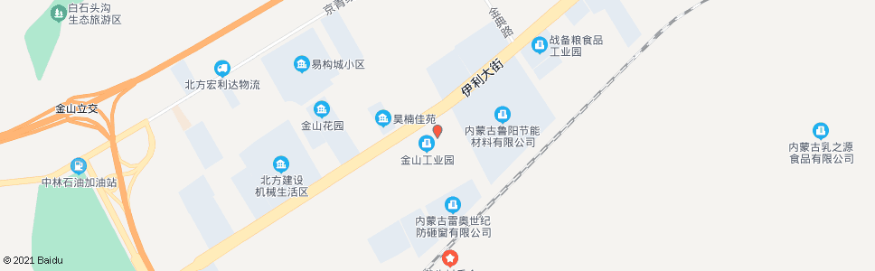 呼和浩特伊利园区西门_公交站地图_呼和浩特公交_妙搜公交查询2024