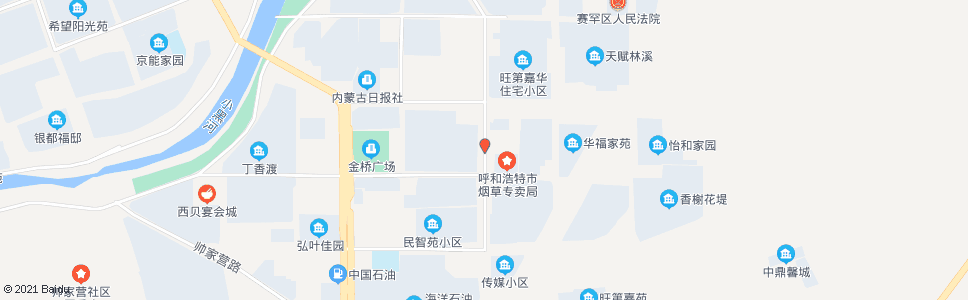 呼和浩特呼市烟草公司_公交站地图_呼和浩特公交_妙搜公交查询2024