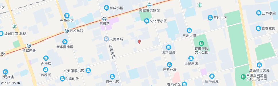 呼和浩特内蒙古电子学院新校区(展览馆西路)_公交站地图_呼和浩特公交_妙搜公交查询2024