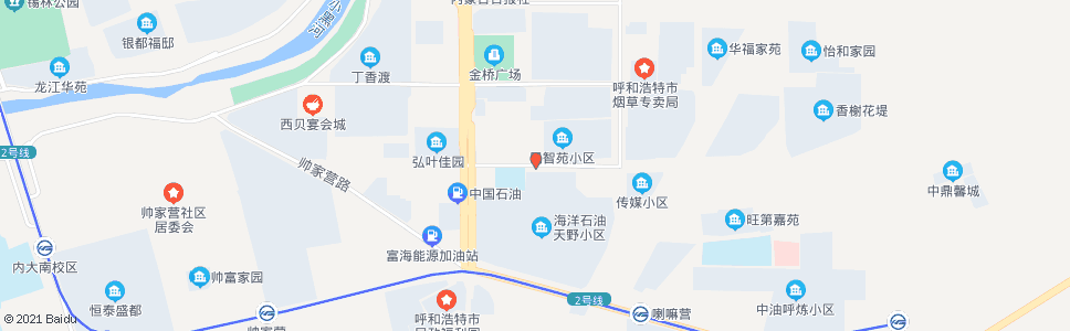 呼和浩特金桥小学_公交站地图_呼和浩特公交_妙搜公交查询2025