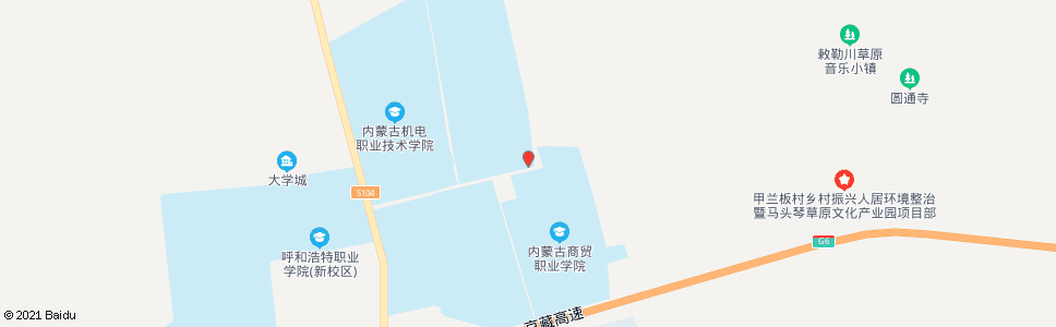 呼和浩特商贸职业学院新校区_公交站地图_呼和浩特公交_妙搜公交查询2024