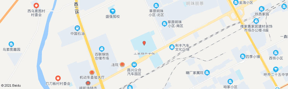 呼和浩特西北工业学校_公交站地图_呼和浩特公交_妙搜公交查询2024