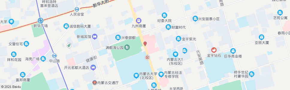 呼和浩特内蒙古医院_公交站地图_呼和浩特公交_妙搜公交查询2024