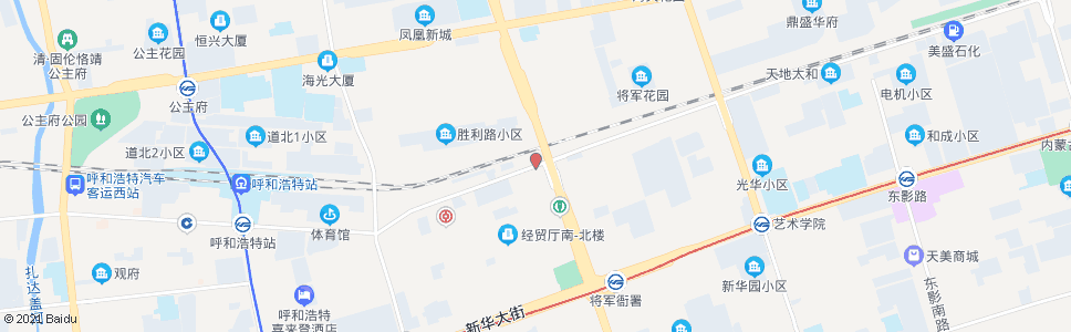 呼和浩特新城区医院_公交站地图_呼和浩特公交_妙搜公交查询2024