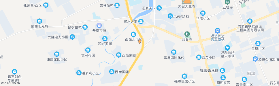 呼和浩特呼市西苑屠宰加工厂_公交站地图_呼和浩特公交_妙搜公交查询2024