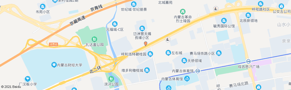 呼和浩特通道北路站(元福城)_公交站地图_呼和浩特公交_妙搜公交查询2024