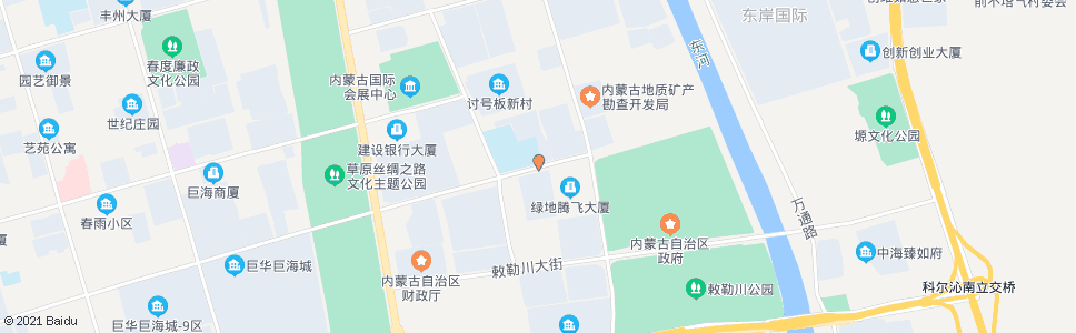 呼和浩特敕勒川绿地小学_公交站地图_呼和浩特公交_妙搜公交查询2024