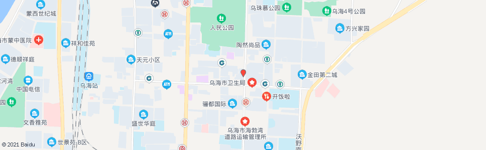 乌海博爱药店_公交站地图_乌海公交_妙搜公交查询2024