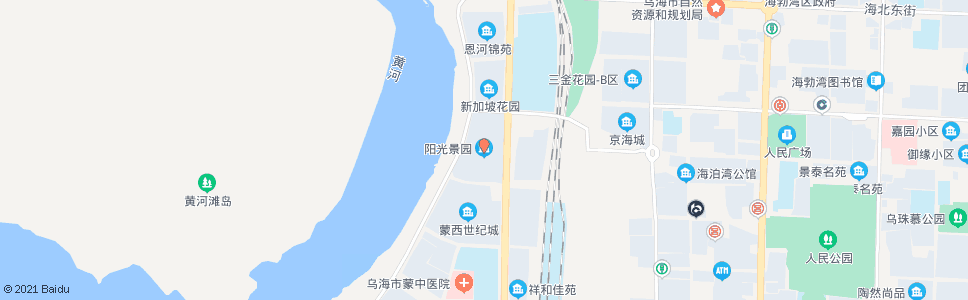 乌海阳光景园_公交站地图_乌海公交_妙搜公交查询2024