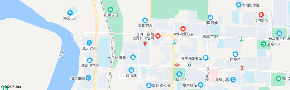 乌海舒苑酒店(蒙西花园A区)_公交站地图_乌海公交_妙搜公交查询2024