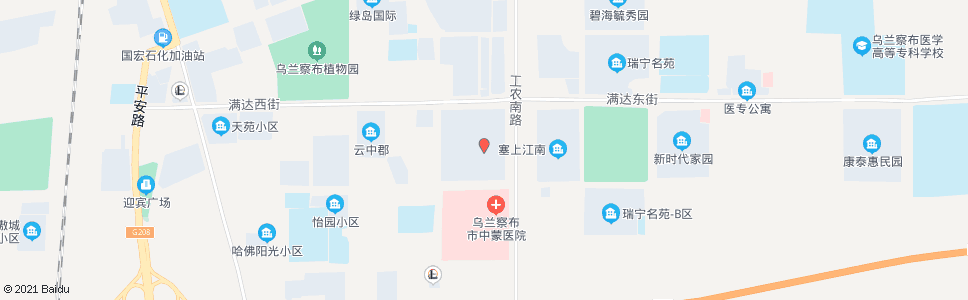 乌兰察布市公安局_公交站地图_乌兰察布公交_妙搜公交查询2024