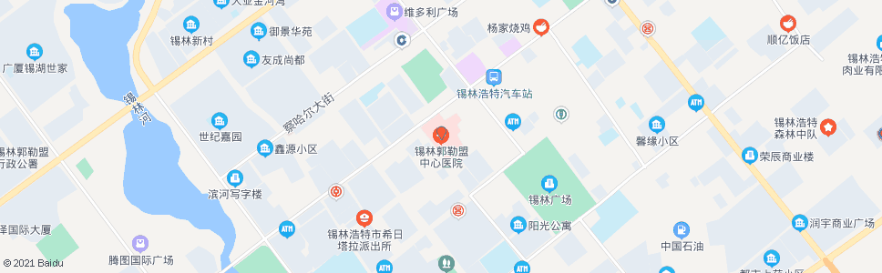 锡林郭勒市医院_公交站地图_锡林郭勒公交_妙搜公交查询2024