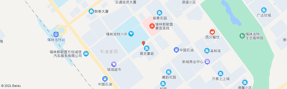 锡林郭勒锡林浩特六中_公交站地图_锡林郭勒公交_妙搜公交查询2025