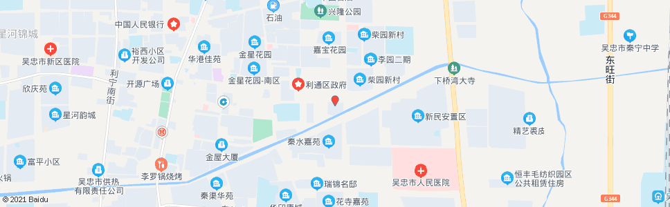 吴忠金屋花园_公交站地图_吴忠公交_妙搜公交查询2024