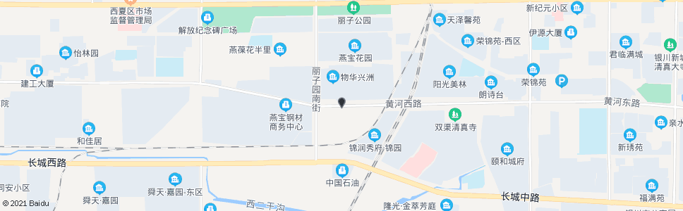 银川黄河路丽子园街口_公交站地图_银川公交_妙搜公交查询2024