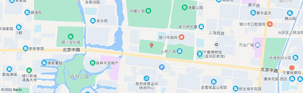 银川上海路会展中心站_公交站地图_银川公交_妙搜公交查询2024