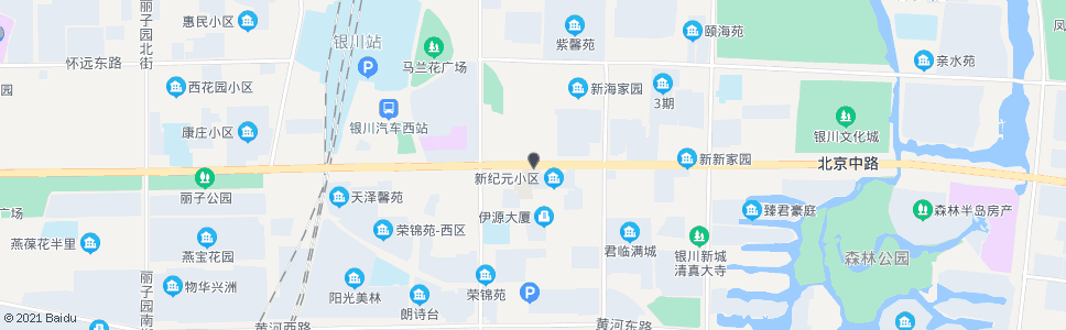 银川银川市第二人民医院_公交站地图_银川公交_妙搜公交查询2025