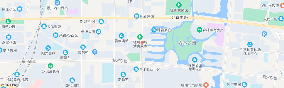 银川翠柳岛站_公交站地图_银川公交_妙搜公交查询2024