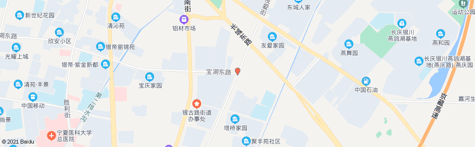 银川友爱街宝湖路口_公交站地图_银川公交_妙搜公交查询2025