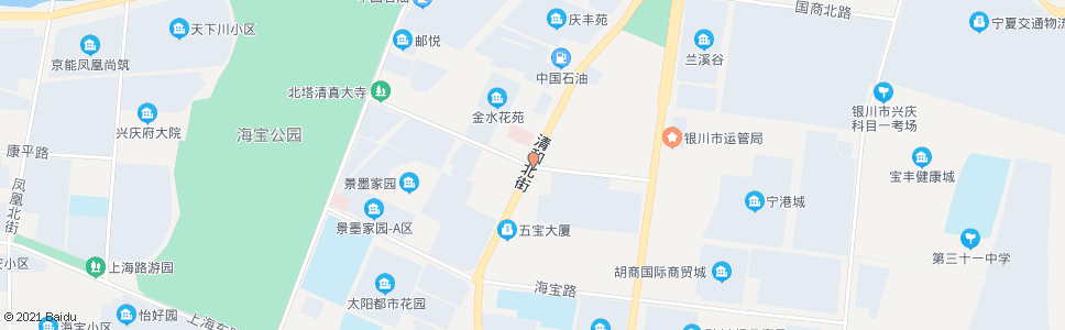 银川沙渠路清和街口_公交站地图_银川公交_妙搜公交查询2025