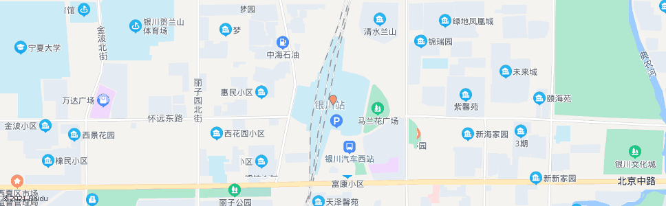 银川银川火车站广场南_公交站地图_银川公交_妙搜公交查询2024