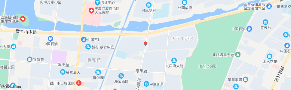 银川凤凰街贺兰山路口_公交站地图_银川公交_妙搜公交查询2024