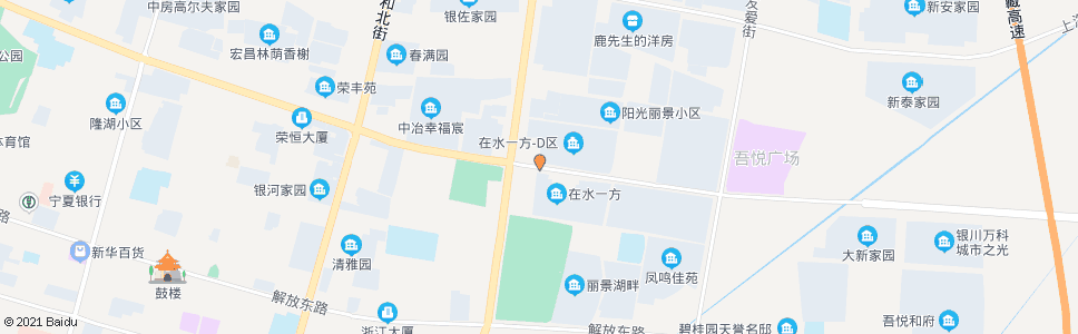 银川北京路丽景街口_公交站地图_银川公交_妙搜公交查询2024