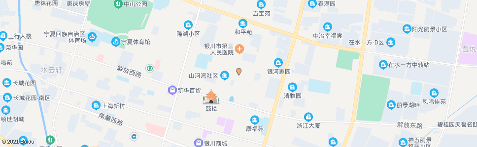 银川玉皇阁街立志巷口_公交站地图_银川公交_妙搜公交查询2025