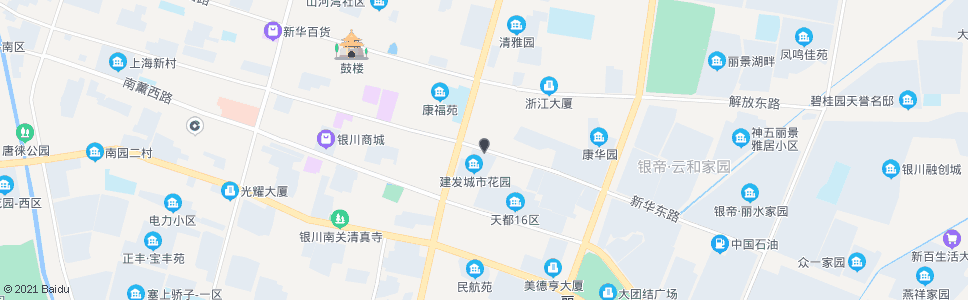 银川建发城市花园_公交站地图_银川公交_妙搜公交查询2024