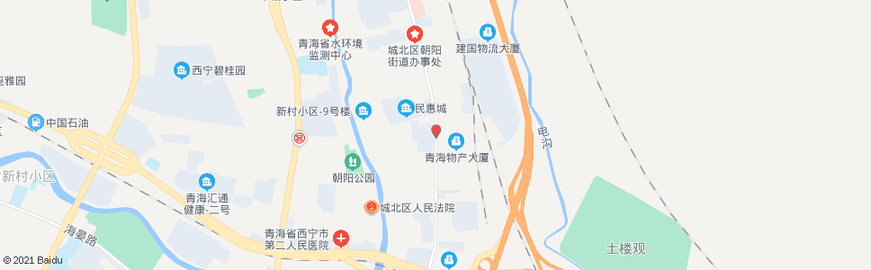 西宁朝阳商场_公交站地图_西宁公交_妙搜公交查询2024