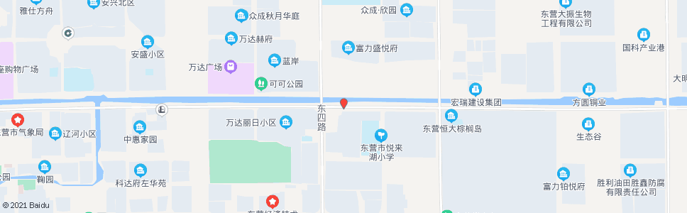 东营东四路路口_公交站地图_东营公交_妙搜公交查询2024