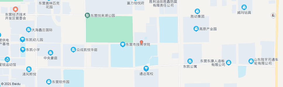 东营东营市技师学院北门_公交站地图_东营公交_妙搜公交查询2024